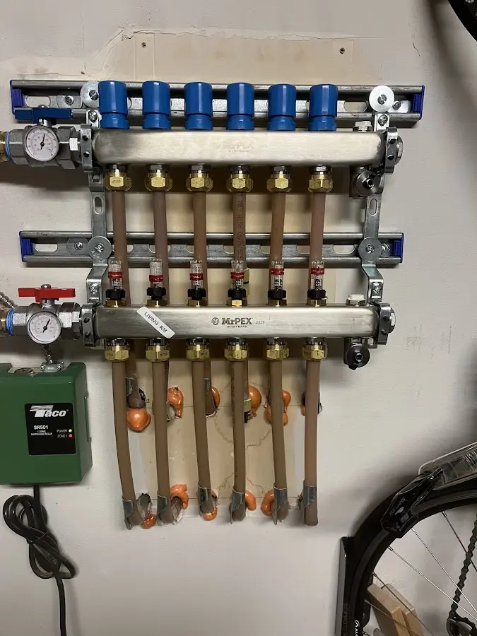 Plumber performing Gas Line Installation at a residential property in Mount Morris